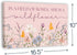 HoneyKICK 16.5" 10" Nursery Wall Art Dcor For Baby Girl Room - In a Field of Roses She is a Wildflower - Sized x