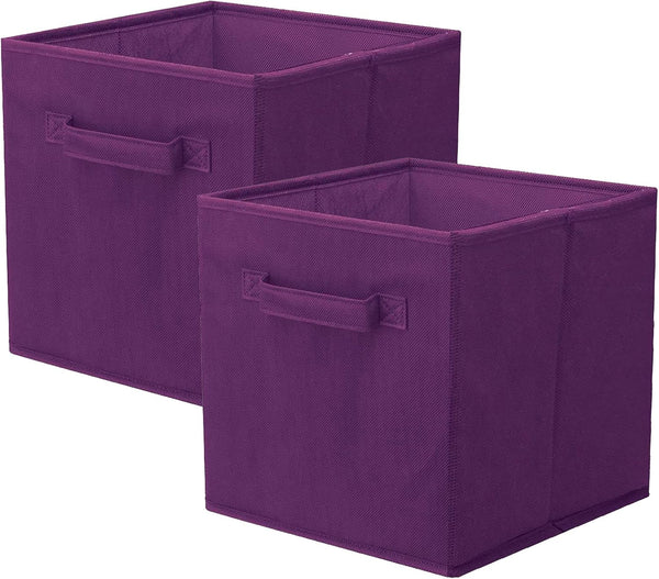 Shellkingdom Storage Bins - Foldable Fabric Storage Cubes and Cloth Organizer Drawer for Closet and Toys, 2 Pack