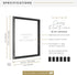 MCS Floating Canvas Frame, Art Frames for Canvas Paintings with Adhesive Fasteners, 18 x 24 Inch Black and Silver Finish