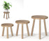 Vecxoty 3-Pack Wood Plant Stands Indoor, Single Plant Stand for 6-12 Inch Pots,