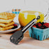 Mini Easy-Grip Waffle Tongs Holder, Non-Slip Handle, Black