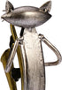 Too-arts A Playing Saxophone Cat Metal Sculpture, Iron Statue Handwork Handicrafts, 3 Funny Design