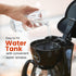 Elite Gourmet EHC4128 Automatic 4-Cup Brew & Drip Coffee Maker with Glass Carafe, Reusable Filter, Black