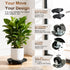 2 Pack 13'' 300Lbs 360Lockable Plant Caddy with Wheels Rolling Plant Stand Indoor Outdoor, Heavy Duty Wooden Plant