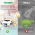 Canning Funnel with Strainer, Food Grade Metal Funnel for Kitchen Use, Large & Small Wide Mouth for Mason Jars