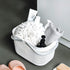 UUJOLY Plastic Organizer Storage Baskets with Handles - Shower Caddy Bins for Bathroom and Kitchen (White)