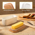 Countertop, 1 Sweese Small Butter Dish with Lid for Airtight Butter Keeper Holds Up to Sticks of Butter, Porcelain