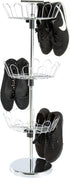 3-Tier 18 Lavish Home Rotating Shoe Rack Organizer - Shoe Storage Organizer Holds Pairs - Freestanding Vertical