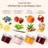 4oz 16PCS, ComSaf Mini Mason Jars Bulk Regular Mouth Mason Jar with Lids and Seal Bands, Small Glass Canning Jar