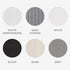 Zenna Home Ultimate Striped Waterproof Fabric Shower Curtain or Liner, 70" x 72" Grey