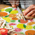 Cut N' Funnel Fruity Summer Designer Flexible Plastic Cutting Board Mat, 15" x 11.5", Easy to Clean, Made in the USA