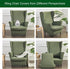 2 CRFATOP Polyester Wing Chair Covers Piece Stretch Wingback Chair Slipcover Solid Wingback Armchair Covers