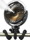 Wavmill Misting Stroller Fan, 6000mAh Battery Operated Portable Fan with Light & 360