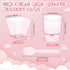 Funnymoom 300 Pack 2oz Mini Dessert Cups with Spoons Small Clear Plastic Dessert Parfait Cup Square Appetizer Pudding