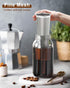 Fine Mesh Cold Brew Coffee Filter for 32oz Wide Mouth Mason Jars, 304 Stainless Steel Strainer with Seal Ring