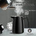 50oz 304 Secura French Press Coffee Maker Stainless Steel, Insulated Coffee Press with Extra Filter, Black
