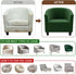 NICEEC Green Club Chair Cover Spandex Stretch Barrel Chair Slipcovers Water Repellent Tub Chair Slipcover Soft Accent