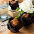 Juvale 100-Piece Bulk Black Tulip Cupcake Liners - 2 x 3.5 Inches Medium Baking Wrappers for Parties & Events