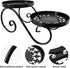 TLBTEK 2 tier Metal Plant Stand,Black Round Potted Planter Stands Indoor Outdoor ,Multiple Modern Flower Pot Stand