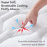 Twin Mattress Protector Waterproof, Pee Proof Quilted Fitted Cover for Kids, Soft Cooling Topper, White