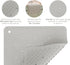 28 16 388 HEVEA Natural Rubber Wave Bath Mat Long in - Non-Slip Shower & Bathtub Mat with Suction Cups, Plastic-Free