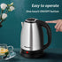 TOPWIT 2.0L Electric Kettle, BPA-Free Stainless Steel Hot Water Kettle with Fast Boil, Auto Shut-Off & Boil Dry