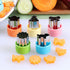 24 pcs Vegetable Cutter Shapes Sets - Cookie Cutters, Fruit Stamps Mold with 20 pcs Food Picks and Forks for Kids