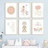 Set 6 8x10 Inch, FSZSEES Girls Room Wall Art Prints of Nursery Wall Decor Boho Sun Rainbow Canvas Prints You Are Loved
