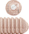 Sequin Placemats Set of 6, Heat-Resistant Stain-Resistant Kitchen Table Mats, Elegant Rose Gold 15" Round for Party
