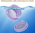 2 Pieces Collapsible Paperless Travel Pour Over Coffee Dripper Kit, Portable Silicone Filter Reusable (Purple+Green)