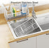 9.5" 3.5" 5.2" Yofidra Sponge Holder for Kitchen Sink Organizer Caddy: Sink Sponge with Instant Drying Stone, Metal
