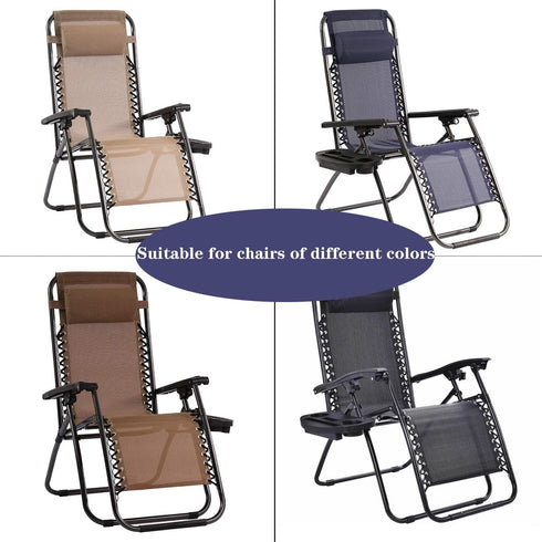 Zero Gravity Chair Cushion for Foot Rest, Universal Folding Loungers Anti Gravity Recliners Outdoor Chaise Patio Lawn
