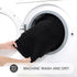 SHACOS Set of 2 Super Soft Black Bathroom Rugs, 32x20 inch Non Slip Washable Microfiber Bath Mats for Shower Tub