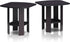 Set 2, 2-Tier Furinno SIMPLE DESIGN Side Table of Modern End Table with Soft Edges, Open Shelves Night Stand, Bedside