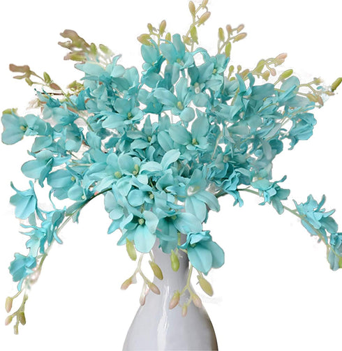 10 Pack Artificial Orchid Flowers, Fake Dancing Lady Orchid for Wedding, Home, Office, Party Decoration