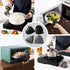 4PCS Oven Mitts, Silicone Pot Holders Heat Resistant, Mini Oven Gloves for Kitchen, Thickened Silicone Hot Pads for Cooking & Baking(2Black2Grey) by ButterMelt