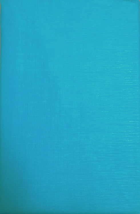 Better Home 60" Round Aqua Tablecloth, Flannel Backed Kitchen Decorator