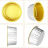 EUSOAR Cupcake Liners with Lids, 30pcs 5oz Disposable Aluminum Foil Ramekins for Baking, Dessert Cups with Lids