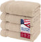 American Veteran Towel, Hand Towels for Bathroom Set of 4, 100% Cotton
