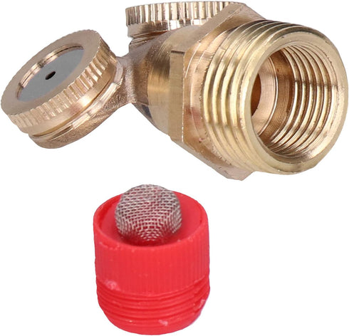 Zerodis Brass Misting Nozzles, 3Pcs Spray Nozzles with Filter for Garden Irrigation and Outdoor Cooling