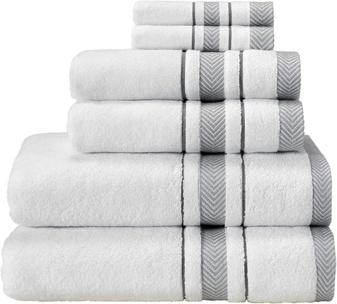 Le fil blanc Bath Towel Set_White Towel For Bathroom, Luxury Hotel &Spa Quality, 100% Cotton