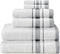 Le fil blanc Bath Towel Set_White Towel For Bathroom, Luxury Hotel &Spa Quality, 100% Cotton