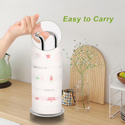 NearMoon Paper Towel Holder, Sturdy Kitchen Countertop Stand Dispenser for Standard or Jumbo-Sized Paper Towels