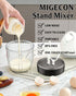 Stand Mixer - Electric Portable Kitchen Mixer for Cake, Milk Frother, Use with Egg, Coffee, Hot Chocolate (Dark Grey)
