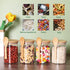 CZFWin 4 Pack 4PCS) Glass Containers with Lids and Spoons, Overnight Oat Container with Lids Glass, Oatmeal Jar