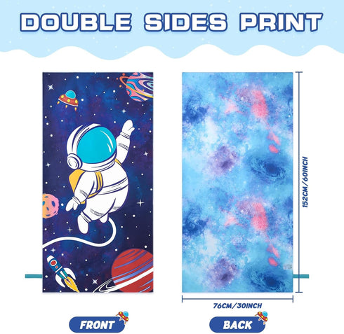 30 60 WERNNSAI Space Kids Beach Towel for Boys, x Double-Sided Towel for Kids, Kids Beach Pool Bath Bathroom Swim
