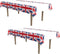 Beistle 2-Pack Union Jack Rectangular Plastic Tablecovers, 54” x 108” Royal English Party Decorations