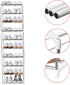 Closet (10-Tier, Jucaifu Stackable Small Shoe Rack, Entryway, Hallway and Space Saving Storage and Organization White)
