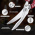 Dream Reach Poultry Shears, Red Heavy Duty Kitchen Shears with Serrated Edge, No Rust Spring Loaded, Multipurpose