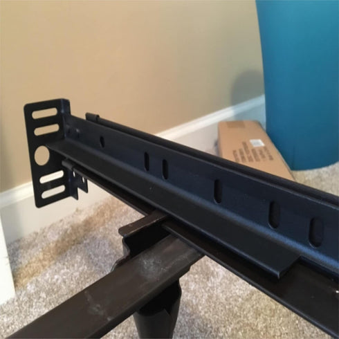 Bed Frame Footboard Extension Brackets Set - Attachment Kit for Twin, Full, Queen, or King Size Beds